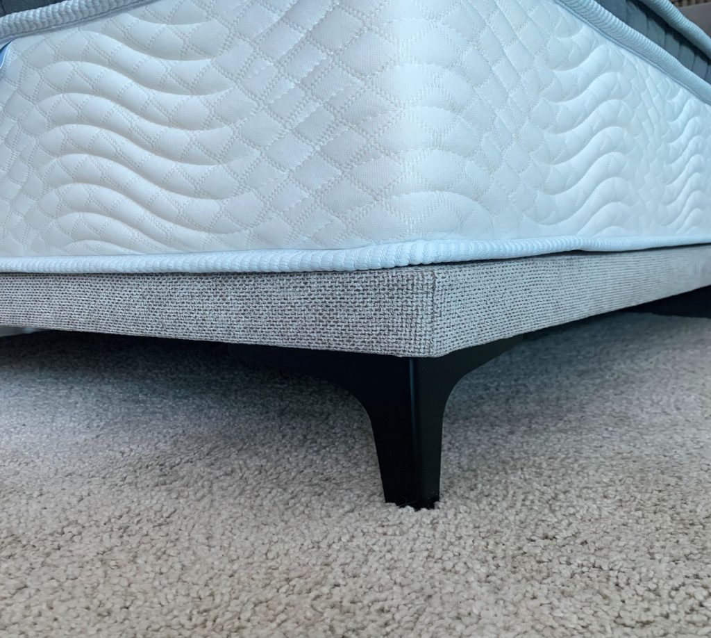 Hallo Lovely Morning | Wake Up Recharged 7 Ground level close up shot of Hallo bedframe