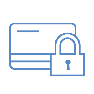 Hallo Lovely Morning | Wake Up Recharged 11 Credit card with a lock icon in blue